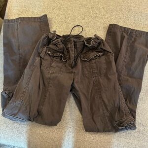 Brandy Melville Cargo Pants in Dark Grey